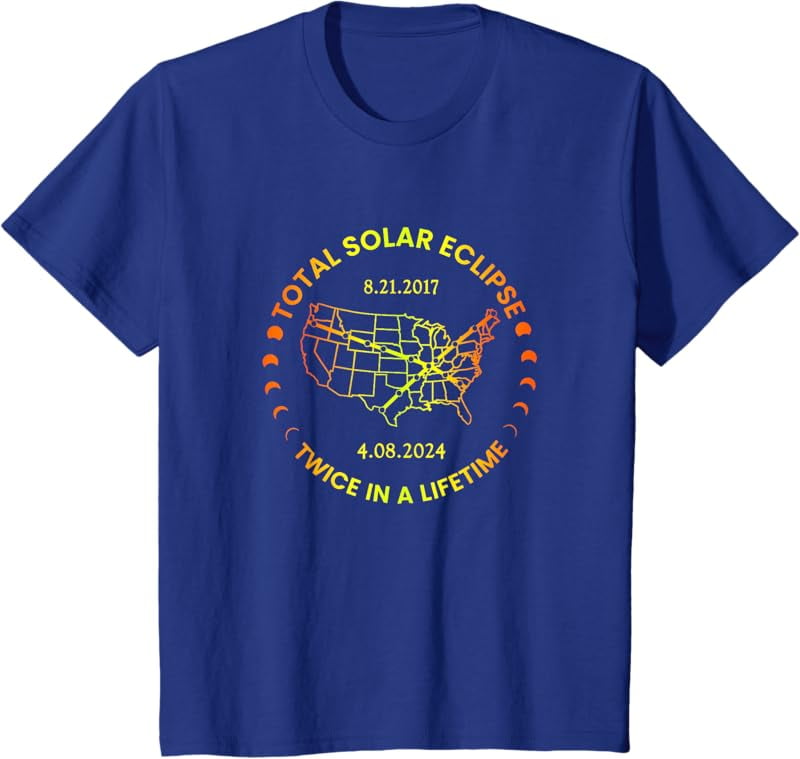Solar Eclipse Twice in Lifetime 2024 Total Solar Eclipse Gif TShirt