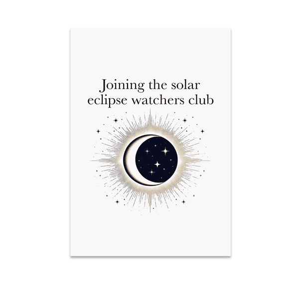 Solar Eclipse Wall Art Decor - Solar Eclipse Watchers - 13x19 Poster Print