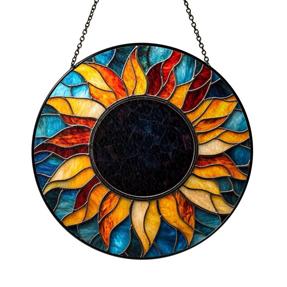 Solar Eclipse Window Hanging Decor, Celestial Astronomy Artwork, Space Inspired Home Accent