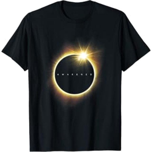 Solar Eclipse on the Sea Water 2024 boys and girls Awakened TShirt
