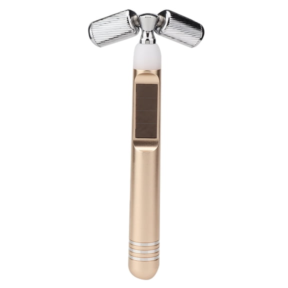 Solar Electric Y Shaped Face Massager Roller Skin Lifting Beauty Massage Instrument