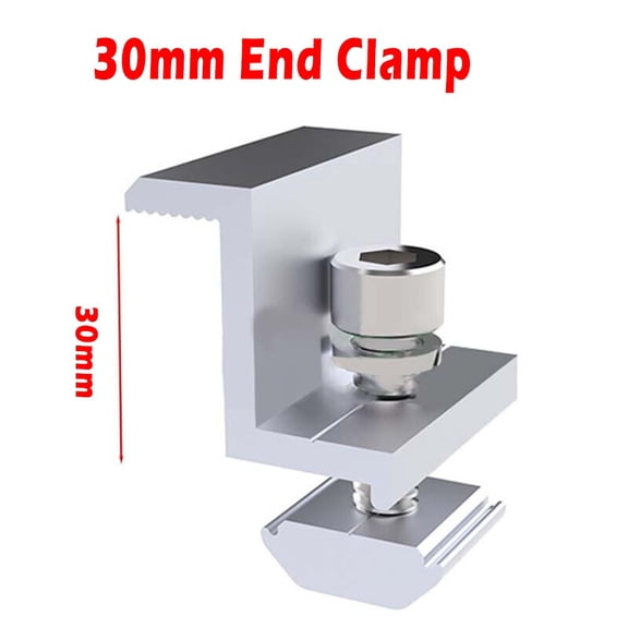 Solar End Clamp Adjustable Solar Panel Bracket Clamp Wide Photovoltaic Support