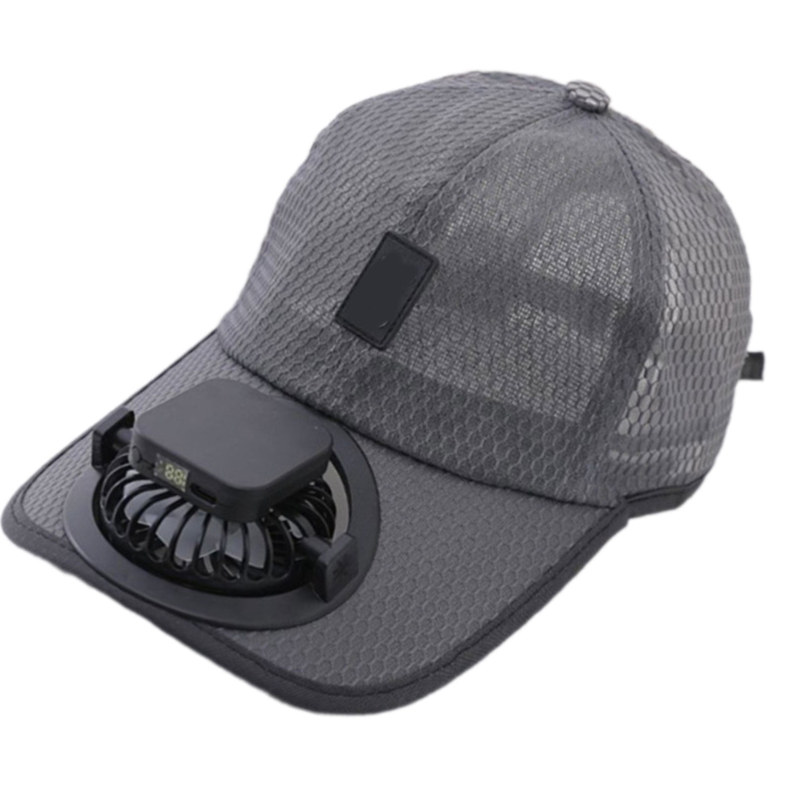 Solar Energy Cooling Baseball Hat with Built In Fan USB Rechargeable ...