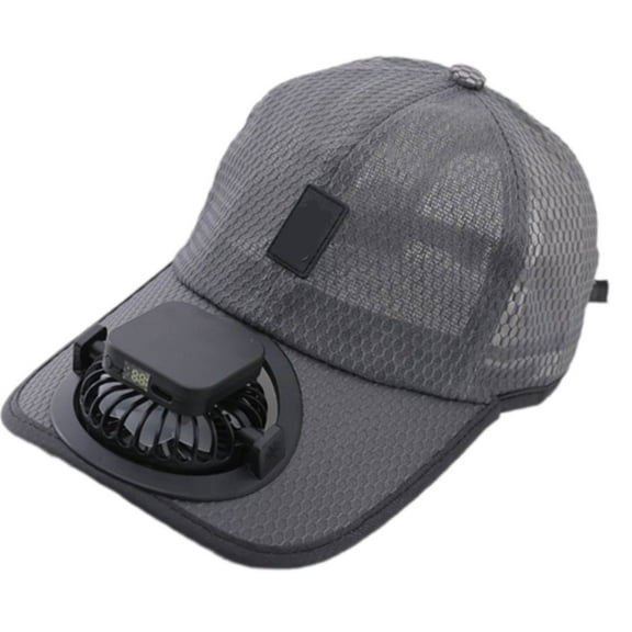 Solar Energy Cooling Baseball Hat with Built In Fan USB Rechargeable Sun Hat