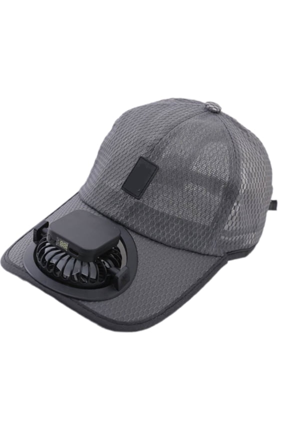 Solar Energy Cooling Baseball Hat with Built In Fan USB Rechargeable Sun Hat