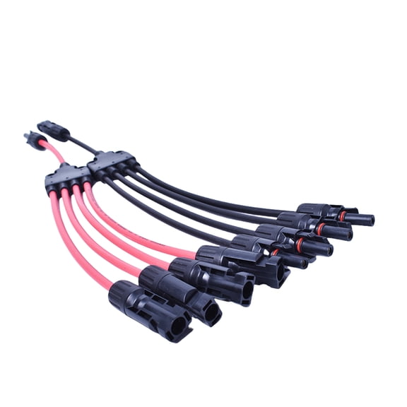 Solar Energy Extension Y Branch Connectors 10AWG Cable Solar Power Solvings 280mm Length for Simple Board Integration