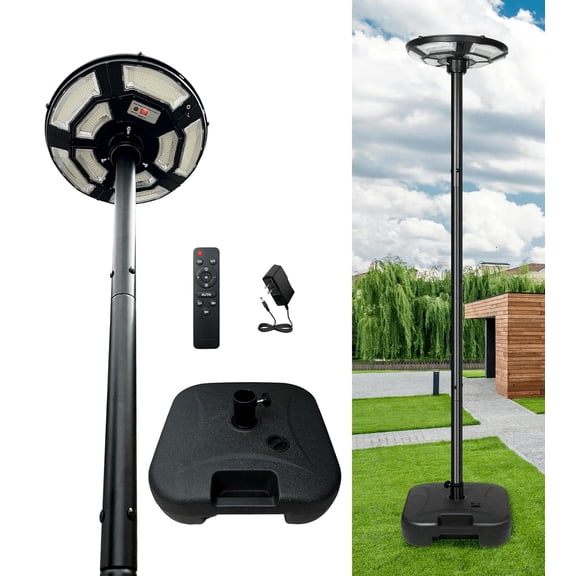 Solar Energy/Power Circular UFO Street Lamp ,LED Solar Garden Lights, Solar Lights for Outside,Highway Lighting,Household Courtyard,Rural Construction and Street Light Pole --( Include Pole)
