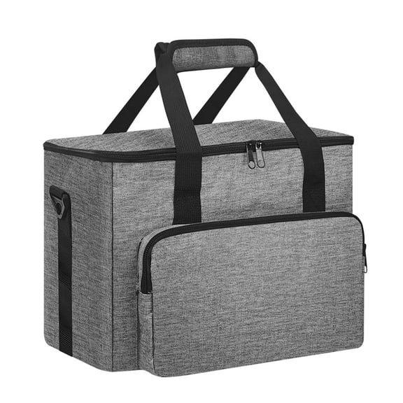 Solar Energy Systems Carrying Case With Hard Bottom Support And Front Organizers For Chargers Adapters Cable