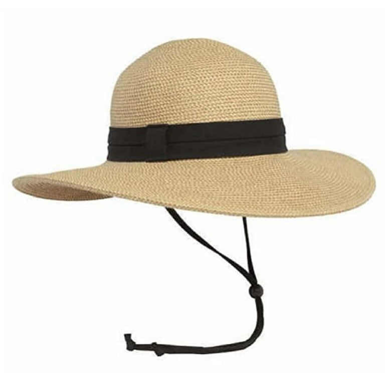 Buy Women's Sun Hats UV Protection Large Wide Brim Hat Women Packable Sun  Hat for Women Straw Hats, Black B15, 6 3/4-7 1/8 at