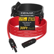 Solar Extension Cable 30Ft 10AWG, Solar Wire with Tool-Free Solar Connectors, Waterproof Solar Panel Extension Cable 6mm², PV Cable 10Gauge for Home Boat RV Sol