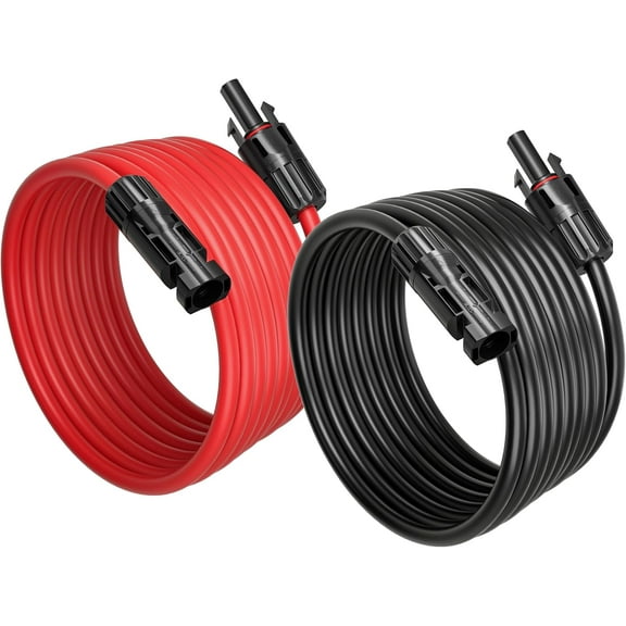 Solar Extension Cable with Female and Male Connectors 20Feet 10AWG