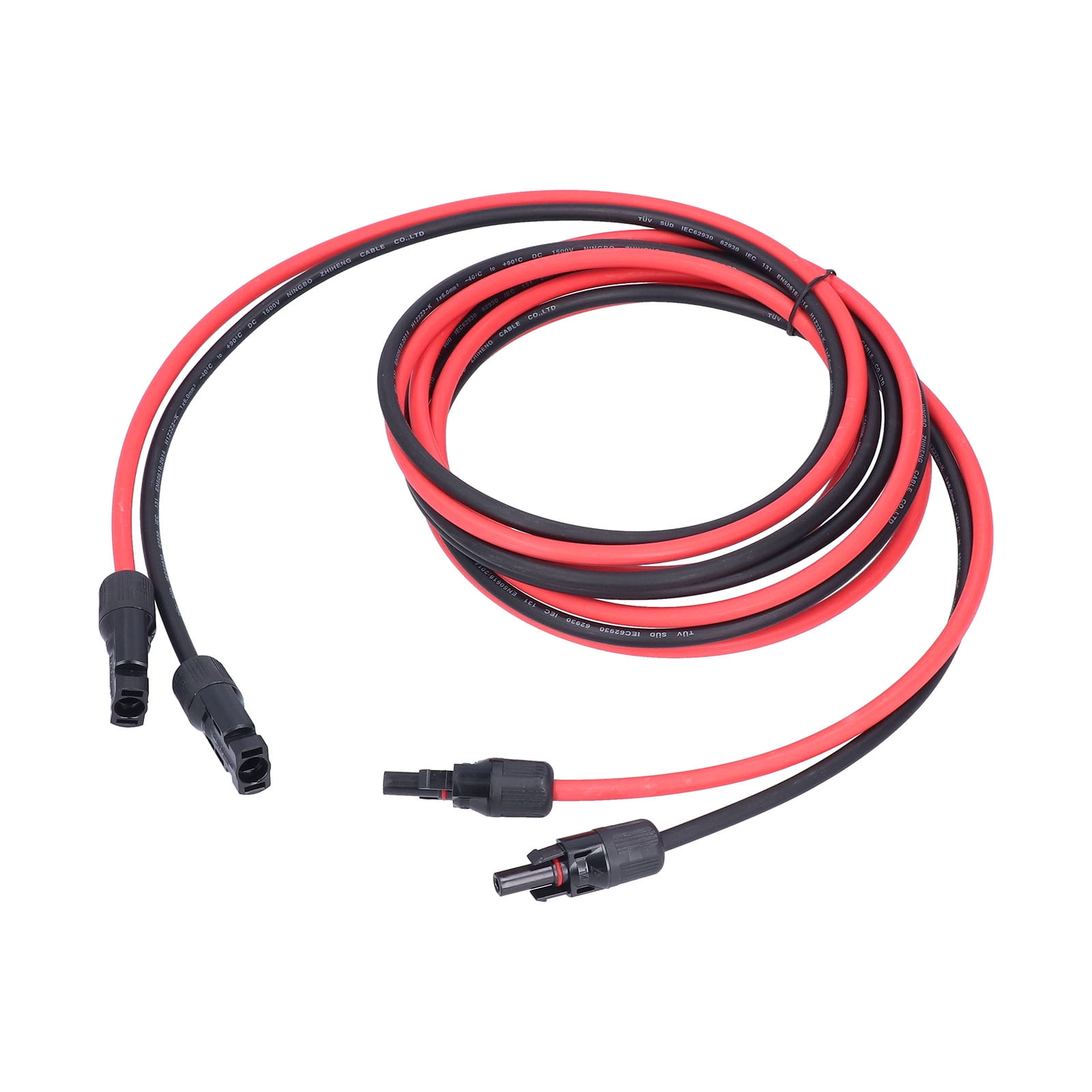 Solar Extension Cable with Female and Male Connectors, Adapter