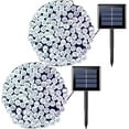 Yishankeyu Solar Fairy String Lights, 100 LED, Outdoor, Waterproof