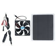10W 12V Portable Solar Exhaust Fan for Pet Houses RVs and Greenhouses Effective Deodorization