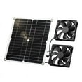 Solar Fan,12 W Solar Panel Fan, Weatherproof,with DC Double Fan for