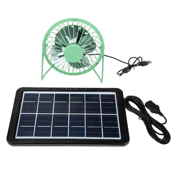 Solar Fan Air Cooler Portable Desk Wrought Iron Bedroom Protable Desktop Cooling Student No Noise Outdoor
