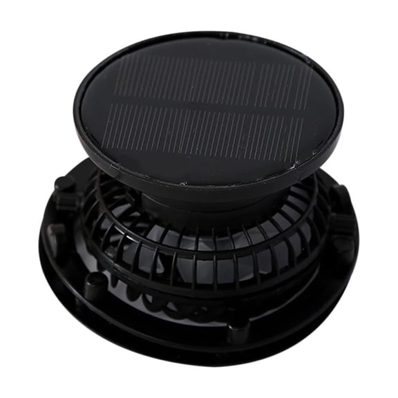 Solar Fan Cap 180-360 Degree Rotating Removable Fan Accessory Universal Solar Powered Fan Replacement for Round Hole Hats Three Speed Adjustable USB Charging