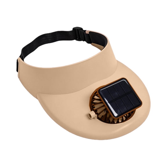 Solar Fan Cap, 2-in-1 Charging Hat with Outdoor Solar and USB Power, Adjustable Fan Direction, Guard, Detachable for Easy Cleaning, for Travel and Sports