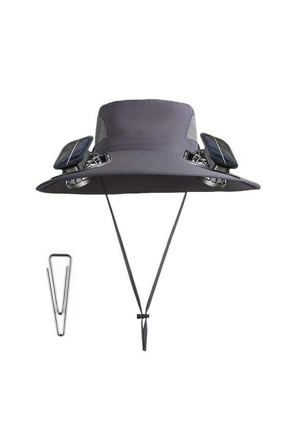 Solar Fan Hat for Men Outdoor Sun Protection with Usb Charging & Detachable Fan, 3 Speeds & Breathable Fabric for All-day Cooling Comfort, Ideal for Fishing, Hiking, Gardening, and Summer