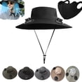 thumbnail image 1 of Solar Fan Hat,Solar Powered Fan Hat,Wide Brim Solar Fan Hat Outdoor Wide Brim Sun Hat Solar Panel Fan Hat Solar Hat With Built In Fan With 2 Solar Fan Fishing Hat For Men - Removable & Usb Charging, 1 of 7