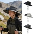 thumbnail image 1 of Solar Fan Hat Wide Brim Outdoor Sun Hat with USB Charging Fan Adjustable Cooling Cap for Men Women Fishing Hiking Beach by PALIFEUR, 1 of 7