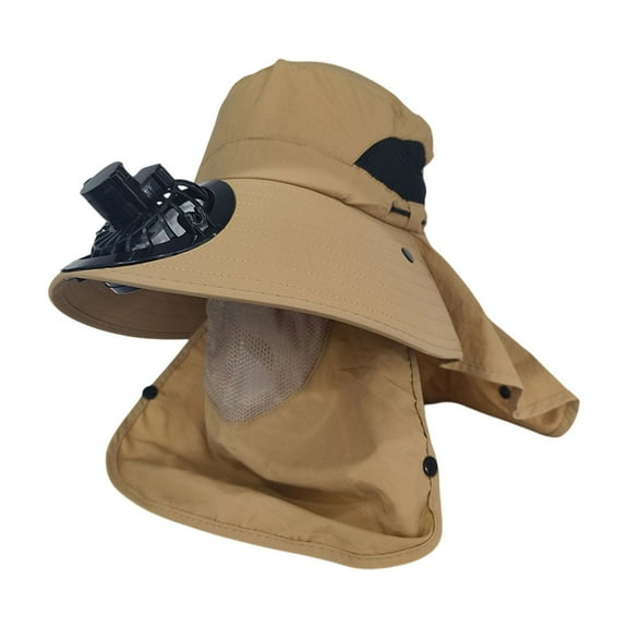 Solar Fan Hat Wide Brims Sun Hat With 1 Solar Fan Hat With Solar Fans Built In Fishing Hat With Fan For Men Waterproof Outdoor Hiking Camping Fishing Hat Gre