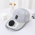 thumbnail image 1 of Solar Fan Hats, Hat with Fan Inside Rechargeable Fan Baseball Cap for Men, 2026 Spring Summer Sun Protection Hat with Built-in Solar Fan, Adjustable Sunshade Cap for Outdoor Sports, Hiking, Beach, 1 of 5
