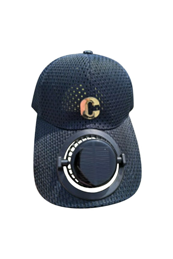 Solar Fan Mesh Beach Hats, Baseball Cap with Solar Fan, Summer Outdoor Detachable Solar Fan Fishing Hat, Summer UVs Protection Wide Brims Sun Hat