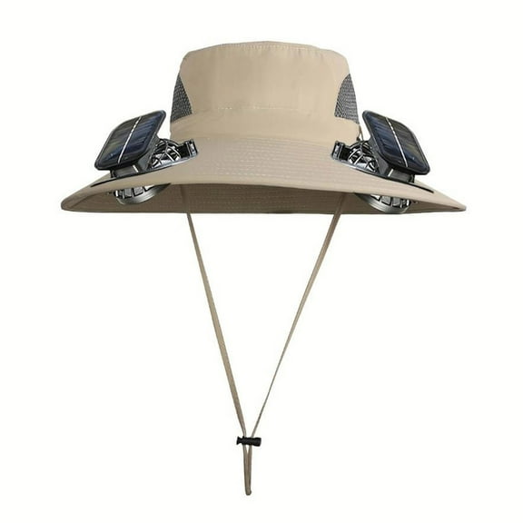 Solar Fan Outdoor Fishing Hat Men Sun Hat With Solar Fan Fishing Hats Fan Hat for Hiking Camping