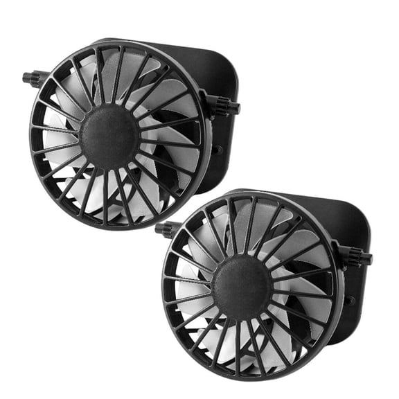 Solar Fan Replacement, 1/2 Pack Portable Solar Fan Outdoor, Solar Powered Fan for Hat Replacement, Lightweight Cooling Fan Mini Rechargeable Solar Fan for Camping Fishing Travelling