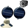 thumbnail image 1 of Solar Fan Replacement for Hat, Adjustable Angle Mini Solar Powered Fan Hat Replacement with 3-Speed, Portable Hands-Free Fan for Camping Fishing Hiking Sun Protection Cooling Comfort (2 Pack Round), 1 of 6