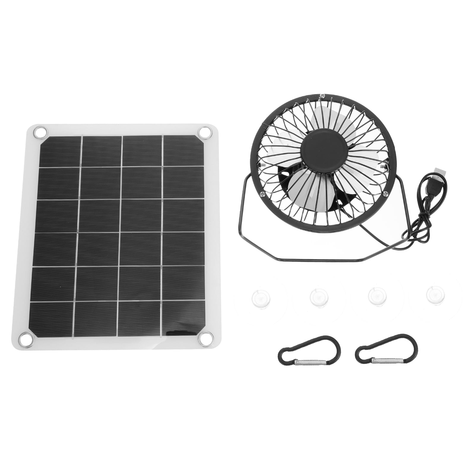 Solar Fan Summer Cooler Panel Powered Mini Ventilator for Chicken Greenhouse Foldable Monocrystalline Silicon