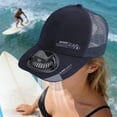 thumbnail image 1 of Solar Fan Sun Hat, Summer Solar USB Rechargeable Sun Protection Fan Hat, Semi Mesh Extended Brim Breathable Unisex Baseball Cap, Sun Hat for Outdoor Hiking Camping and Travel, 1 of 5