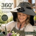 thumbnail image 1 of Solar Fan Sun Hat with Adjustable 3 Speed, Hands Free Cooling for Outdoor Gardening Hiking, 1 of 5