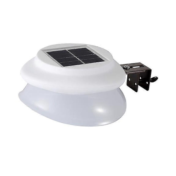 Solar Fence Gutter Lights, Led Solar Powered Garden Outdoor Lights Waterproof Security Lamp For Outdoor Garden Fence Wall Lobby Pathway (2pcswh