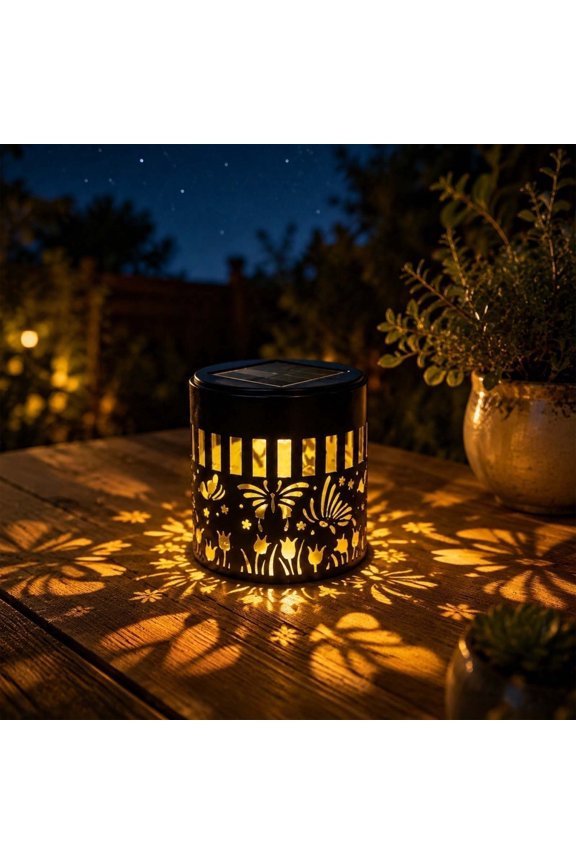 Solar Fence Light Outdoor Step Lamp, Decorative Solar Powered Metal Fence Light Waterproof Pathway Garden Lighting, Auto Charging Security Accent Use for Yard Patio Outdoor Home Decor