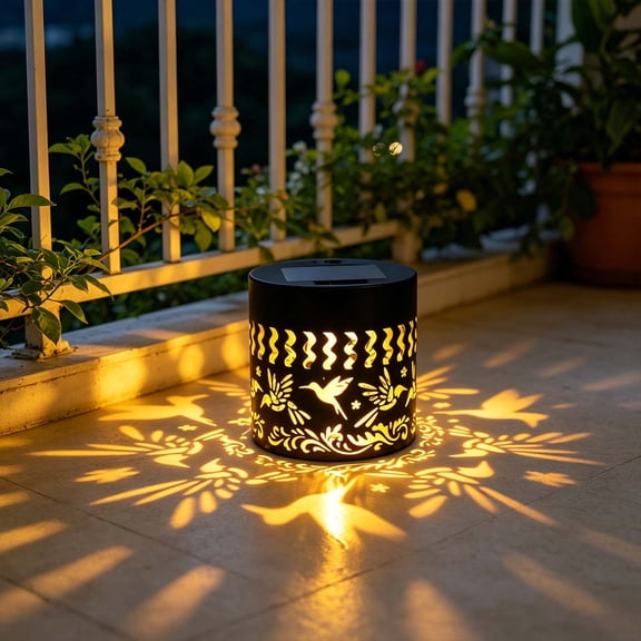 Solar Fence Light Outdoor Step Lamp, Metal Solar Powered Garden Wall Light Waterproof Pathway Fence Post Light, Energy Saving Security Ambient Use for Garden Yard Patio Home Decor