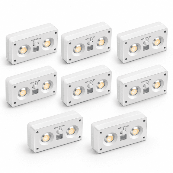 Solar Fence Lights 8 Pack 50 Lumens Outdoor With 12 Modes Rgb Color ...
