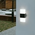 thumbnail image 1 of Solar Fence Lights | LED Solar Wall Lights | Outdoor IP65 Waterproof | Modern Wall Sconce for Backyard Garden Garage Pathway | 2-Pack, 1 of 8