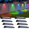 thumbnail image 1 of Solar Fence Lights Outdoor - 2700/4000/6000K 3 Mode, Waterproof LED, Fence Light Solar Powered for Outside, Backyard/Railing/Step/Patio/Wall and Home Improvement, 1 of 13