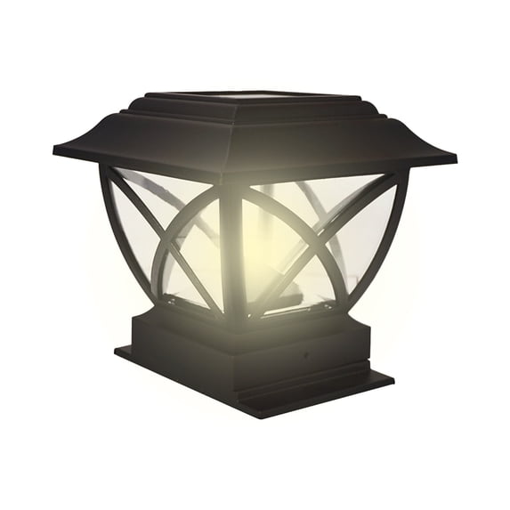 Solar Fence Lights Outdoor, Ip65 Waterproof Solar Post Cap Light, Dusk To Dawn Auto On/Off for Garden, Yard, Patio Decor, Square Led Wall Lamp, Warm White Sunlight Powered