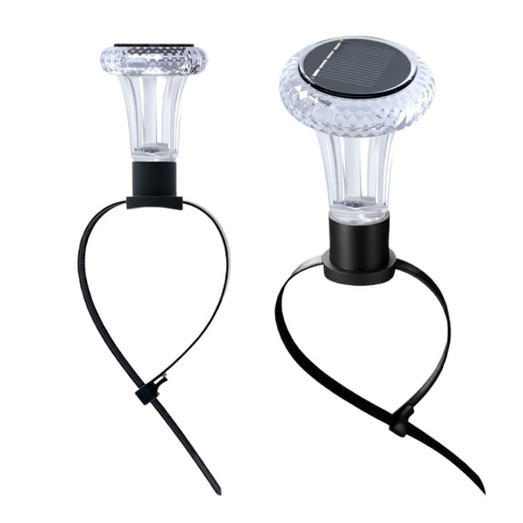Solar Fence Post Light with Cable Tie for Installation Beam Deck Light for Patio Railing Pool Garden Waterproof Outdoor Lighting