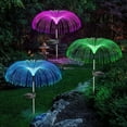 thumbnail image 1 of 【Solar Fiber Optic Lights】7-Color Changing Jellyfish Garden Decor - Waterproof Solar Outdoor Lights（4PCS , Monolayer）, 1 of 6