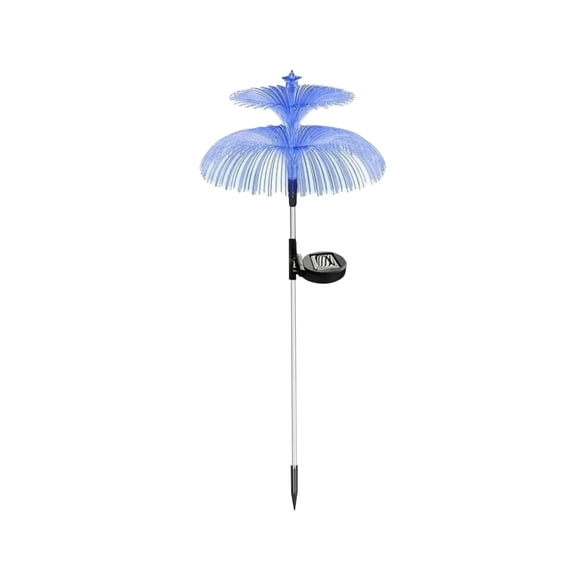 Solar Fiber Optic Stake Light 1 Pack Outdoor Decorative Landscape LightingforGarden