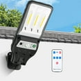 thumbnail image 1 of Solar Filament Street Lamp with Motion Sensor | Outdoor Solar-Powered LED Light | IP65 Waterproof | 18650 Battery | Adjustable Angle | Remote | 3 Modes | 1 Pack, 1 of 9