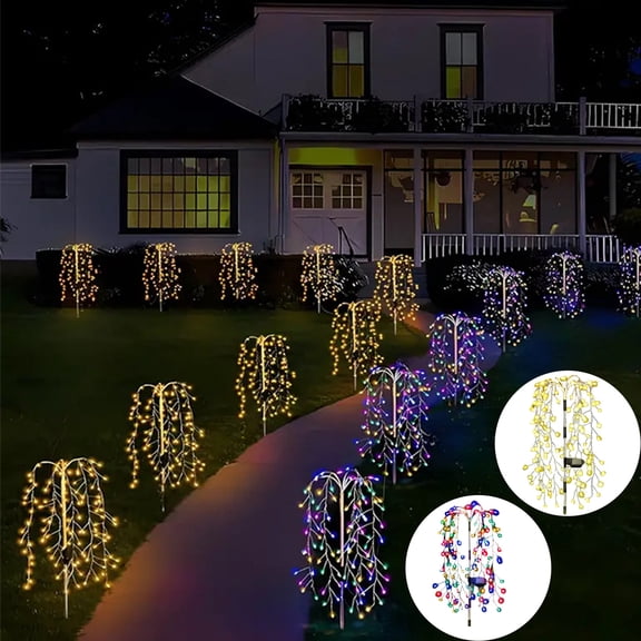Solar Firecracker Ground Light for Garden Outdoor Halloween Party Decoration