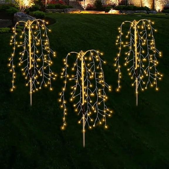 Solar Firecracker Lights Outdoor, Ground Mounted Flickering LED Torch Pathway Lamp, IP65 Waterproof Garden Decoration for Yard Patio Wedding Party - Auto On/Off Festival Landscape Lighting