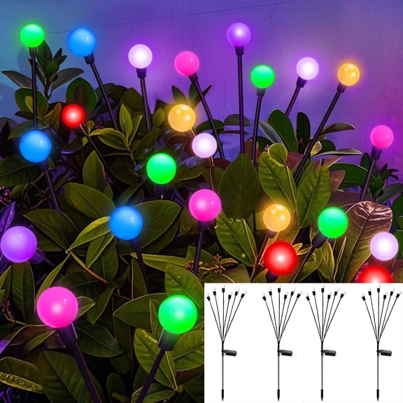 Solar Firefly Lights Swaying Outdoor Waterproof Decorative Lights for Yard Patio Pathway Lawn Decorations