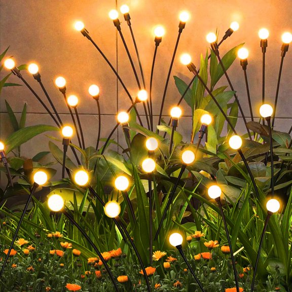 Solar Firefly Swaying Lights Waterproof Outdoor Garden Decor for Yard Patio Pathway Lawn Christmas Gift
