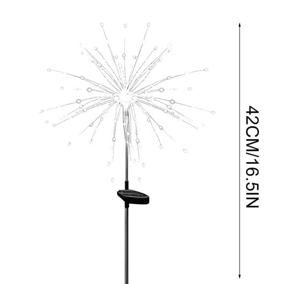 Solar Firework Lights, Shiny Solar Garden Lights Outdoor Waterproof, for Yard Patio Walkway Pathway Party Wedding Balcony Multicolored